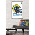 thumbnail image 3 of NFL Los Angeles Rams - Drip Helmet 20 Wall Poster, 14.725" x 22.375" Framed, 3 of 4