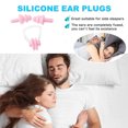 thumbnail image 3 of Youkk Waterproof Nose Clip Swimming Anti-skid Earplug for Protection Ear Protector Pink 1Set, 3 of 6