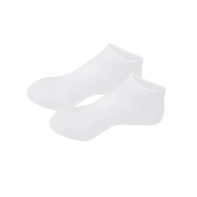 Soft Silicone Gel Socks Toe Soft Silicone Socks Protection Foot Care Protector White M