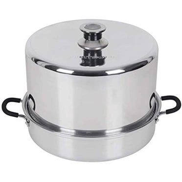 Roots & Branches FruitSaver Autoclave Vapeur en Aluminium avec Indicateur de Température, Capacité de Pot de 7 Pintes, Argent