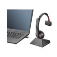 thumbnail image 3 of Poly Savi 8210 - Headset - on-ear - DECT - wireless - USB-A via DECT adapter - black - Zoom Certified, 3 of 5