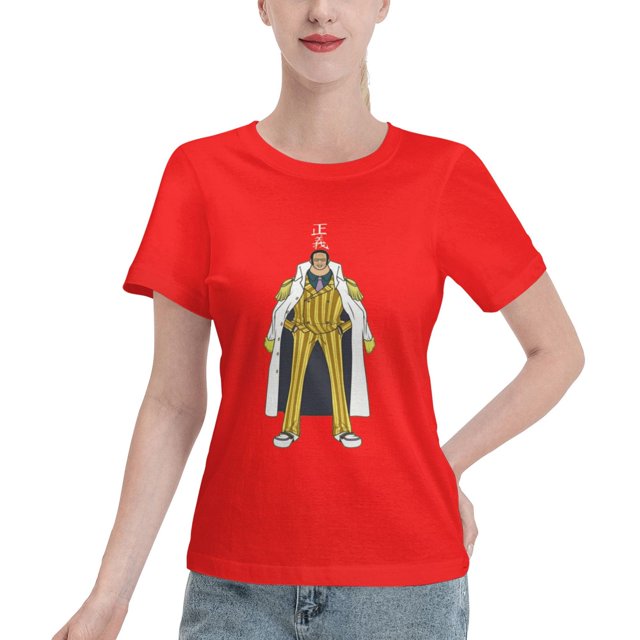 T-Shirt Basique à Manches Courtes pour Femme une Pièce Singe Jaune