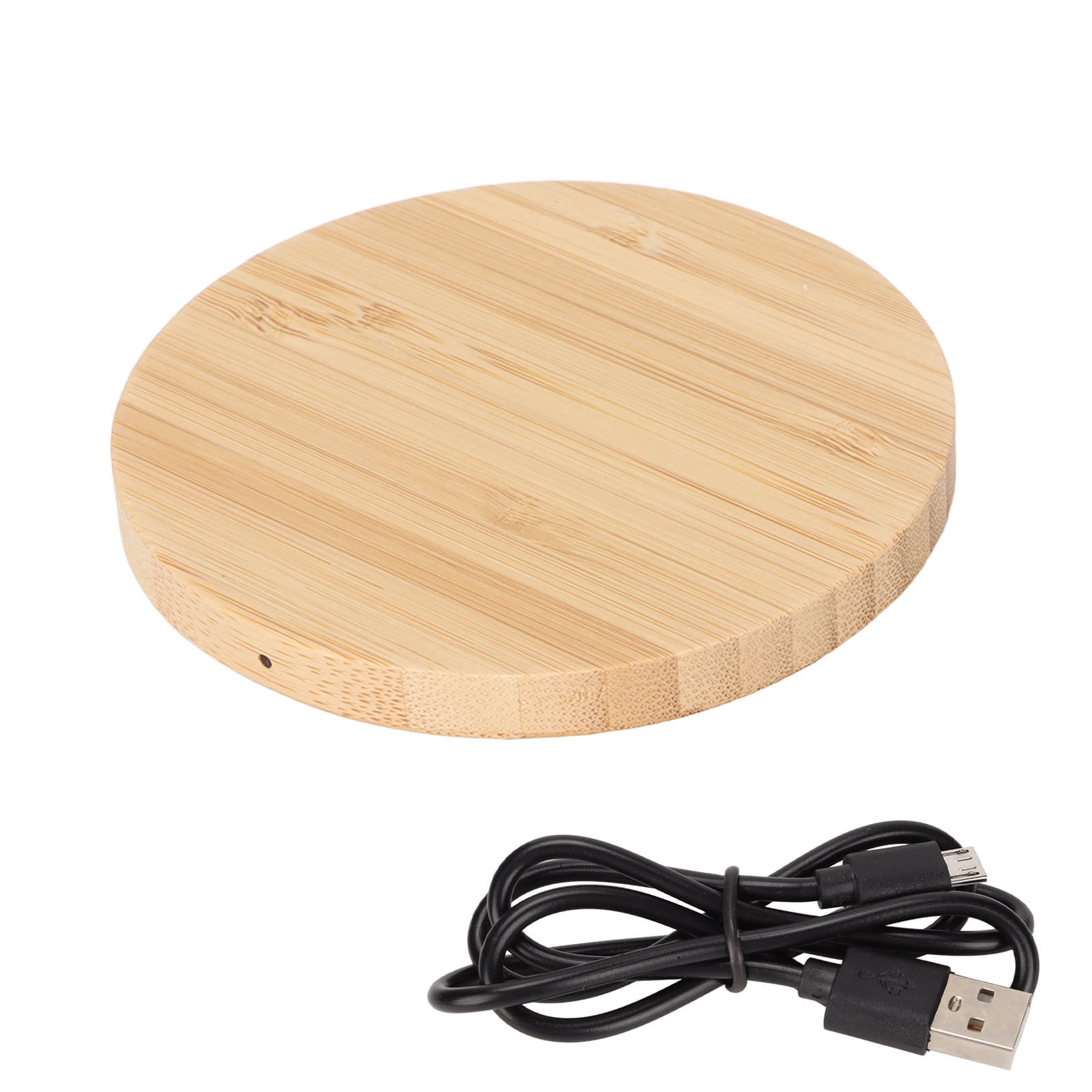 Fast Bamboo Charging Station,Wireless Charger 10W Power Wooden Wireless Charger Fast Charging Station High-Intensity Output