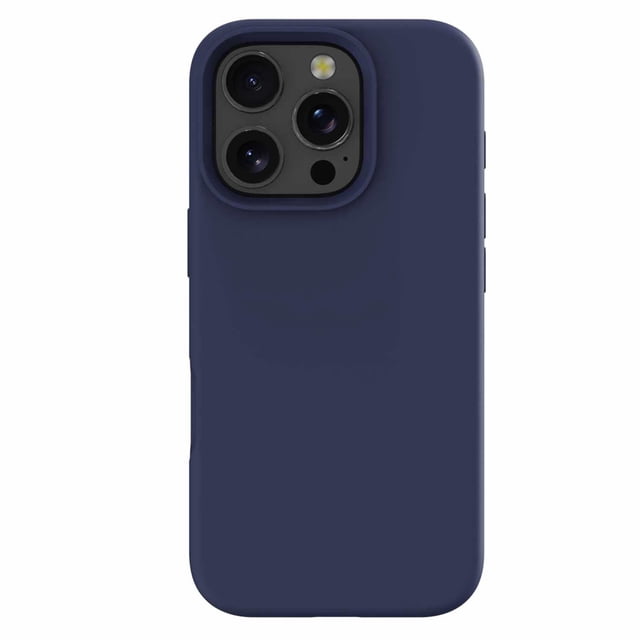 Blu Element Étui en Silicone avec MagSafe Bleu Marine pour iPhone 16 Pro Max, Étui Mince en Silicone Bleu Marine avec Bords Surélevés Autour de la triple Caméra, Doublure en Microfibre pour Prévenir les Égratignures, Compatibilité MagSafe, Testé contre les Chutes à Partir de 6 Pi, et Caractéristiques Anti-Poussière, Anti-Empreintes Digitales pour une protection Fiable.