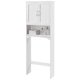 thumbnail image 1 of Yaheetech Over-the-Toilet Bathroom Cabinet with Adjustable Shelf, White, 1 of 10
