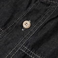 thumbnail image 4 of AherBiu Plus Size Mens Shirts Long Sleeve Button down Denim Shirt Regular Fitted Fall Winter Fashion Tees Tops, 4 of 8