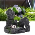 thumbnail image 3 of Rockery Ornament High Simulation Fish Hideout Resin Mountain View Aquarium Decoration for Home Decor, 3 of 8