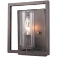 thumbnail image 1 of Beaumont Lane Clear Glass Wall Sconce in Gunmetal Bronze, 1 of 4
