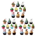 thumbnail image 2 of Decodeary 10pieces Christmas Classic Pattern Dessert Fork Festive Ambience For Cake Toothpicks Decorations 3Set, 2 of 6