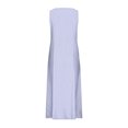 thumbnail image 4 of Jsaierl Robes d'Été pour Femmes 2024 Décontractées Boho Robe Soleil Col Rond Sans Manches Plage Vacances Robes Maxi avec Poches, 4 of 5