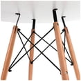 thumbnail image 2 of Table Eiffel Heavenly Collection - Base naturelle (39") avec deux chaises en bois blanc, 2 of 7