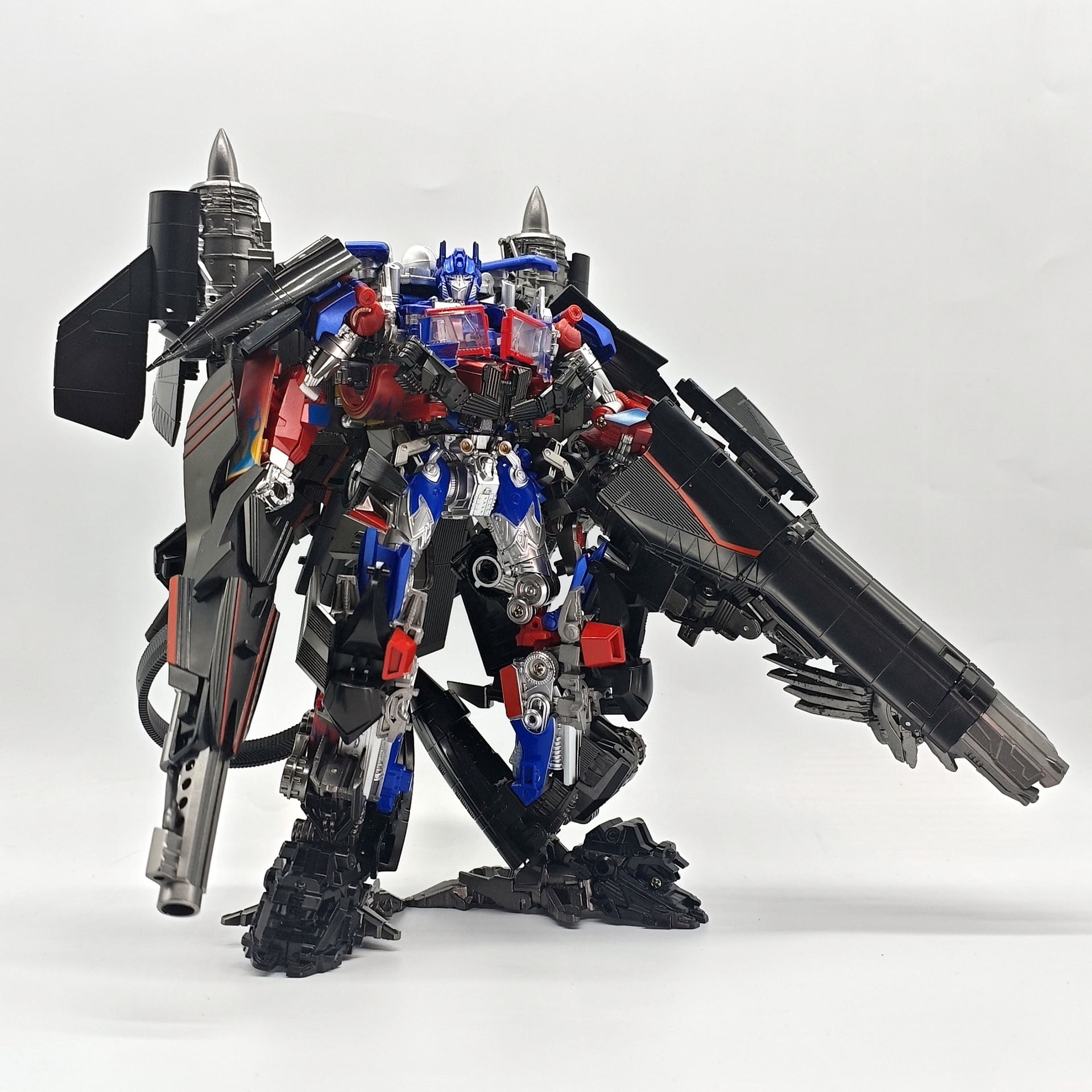 7.87-Inch Transformer Warriors Rise Jetfire Optimus Prime Flying Wing Pillar Star Elder Robot Explorer Elder Action Figure (Jetfire Optimus Prime,Premium Edition)