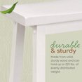 thumbnail image 4 of PJ Wood Saddle-Seat 29 Inch Kitchen and Bar Counter Stool, White, Set of 2, 4 of 10