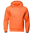 thumbnail image 2 of Mens Camo Hoodie Long Sleeve Drawstring Fleece Lined Solid Color Pullover Sweatshirts, 2 of 6