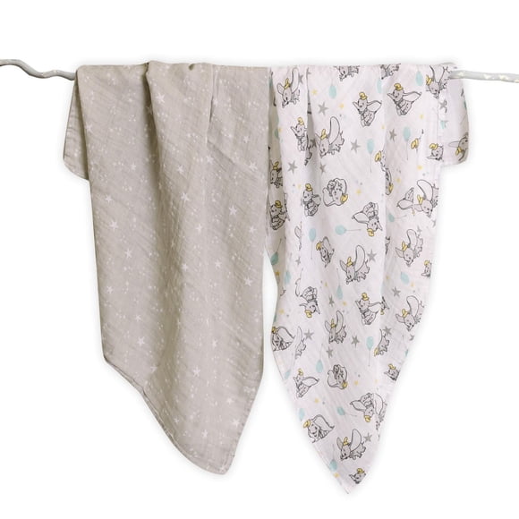 Disney 2-Pack Cotton Muslin Swaddles