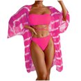 thumbnail image 1 of Birdeem Womens Sexy High Breast Contrast Solid Bikini Set Swimsuit Sets, 1 of 8
