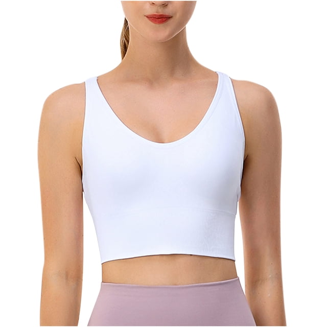 Yuyuzo Sports for Women Seamless Full Coverage Quick Dry Workout Bra Wireless Crop Tank Tops Undewear