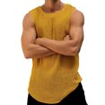 thumbnail image 1 of Timegard Tank Tops Men Crewneck Sleeveless Loose Breathable Summer Beach Casual Solid Color Tee Shirts, 1 of 6