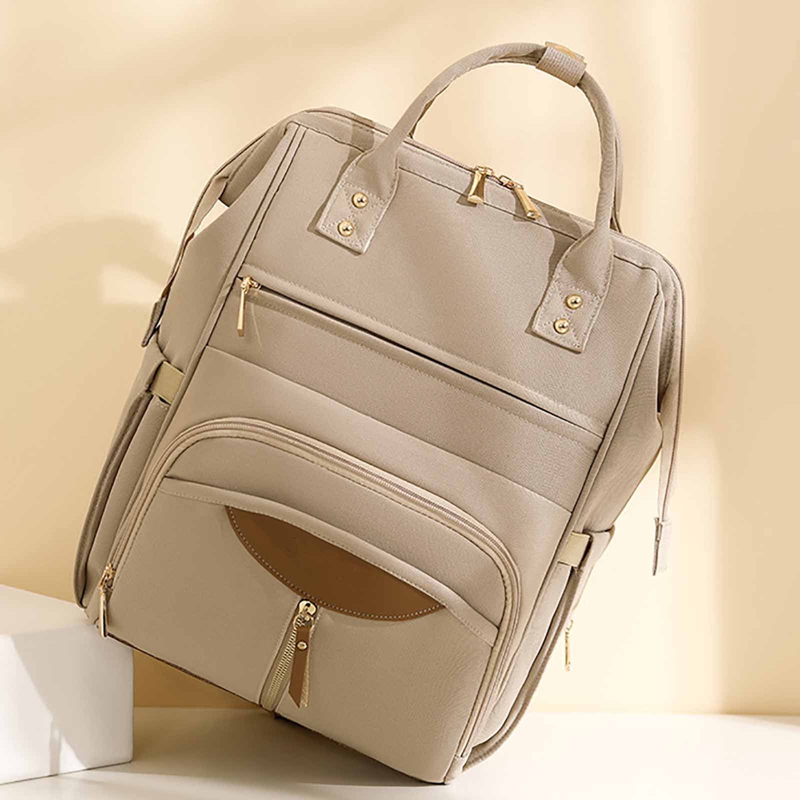 Diaper Bag Backpack For Newborn Babies With 14 Pockets And Stroller Straps 11.5 in x 8 in Waterproof Fabric