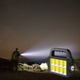 thumbnail image 1 of Portable Solar Lamp with USB Charging - 160 LED COB Work Light, Wall Mountable for Outdoor Camping, Emergency, and Long-Range Flashlight Use Hzhnb | Plastic, Black, 1 of 9