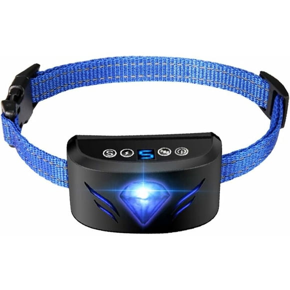 JinsintoAnti Bark Collar Electric Anti Bark Collar Rechargeable Anti Bark Collar with Beep/Vibrate/Harmless Shock Modes and Adjustable Sensitivity for Small Medium/Large Dogs
