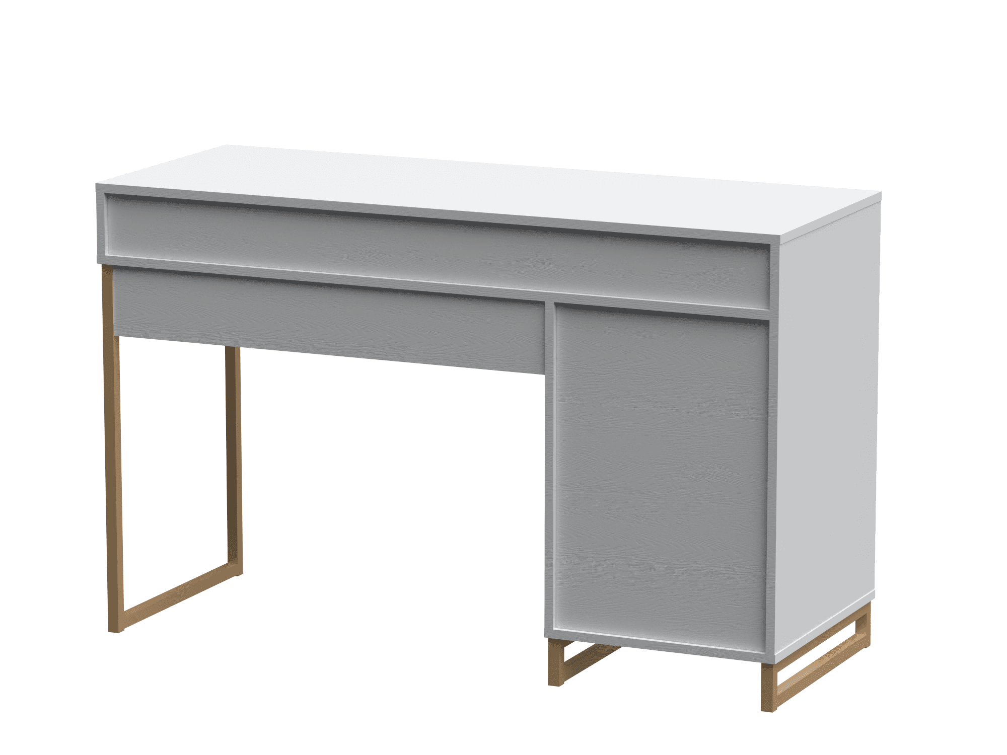 Mainstays Bureau d’écriture en bois et métal avec 1 tiroir et 1 porte pour adulte adolescent, 29,92 po.