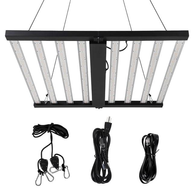 LED Grow Light – 600W 8-Bar Dimmable Full Spectrum – Foldable – 4x4FT ...