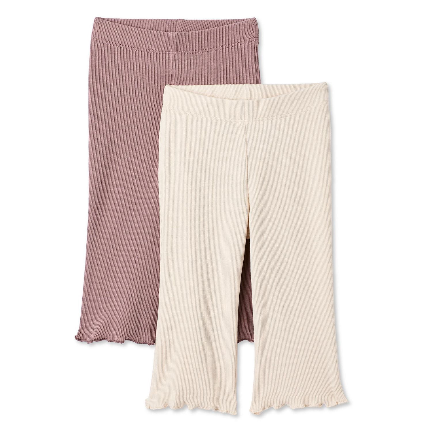 Lot de 2 leggings à jambe évasée George pour bébés filles