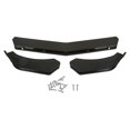 thumbnail image 1 of 3PCS Front Bumper Lip Chin Spoiler Black Flexible Adjustment Universal Scratch Resistant for Car, 1 of 8