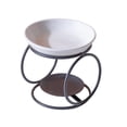thumbnail image 3 of simhoa Ceramic Oil Burner Oil Warmer Censer European Tealight Candle Holder Scented Wax Black, 3 of 8