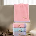 thumbnail image 4 of Sale Today Clearance! Absorbent Hand and Face Towel with Embroidered Leaves and Letters, Soft Cotton Towel for Home Use, Home Partner Bath Towel for Bathroom and Kitchen, 4 of 6