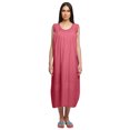 thumbnail image 1 of Moomaya Robe de Nuit d'Allaitement Unie à Col Rond pour Femmes en Coton, 1 of 5