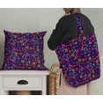 thumbnail image 5 of Soimoi Purple Modal Satin Fabric Flower & Butterfly Print Sewing Fabric BTY 42 Inch Wide, 5 of 5