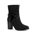 thumbnail image 1 of Unique Bargains Women's Slouchy Block Heel Ankle Boots, 1 of 8