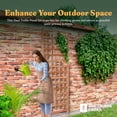 thumbnail image 4 of All Things Cedar 84"x33" Outdoor Single Trellis Handcrafted for Climbing Plants, 4 of 7