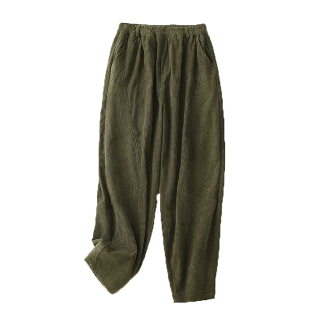 Birdeem Womens Fashion Solid Color Casual Elastic Waist Pockets Long Pants