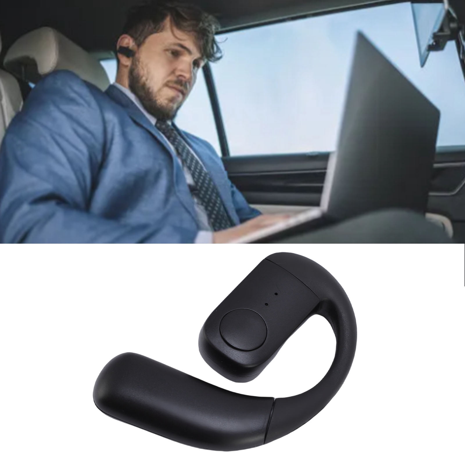 Earbud, Left Right Ear Universal Wireless  Earbud Composite Diaphragm Speaker Stereo Long Battery Life  for Business