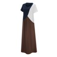 thumbnail image 4 of Ketyyh-chn99 Robes d'Été pour Femmes Grande Taille Robe Élégante pour Femme Robe de Fête Robe de Plage Robe Décontractée d'Automne Ample Mini-Robe Brun,3TG, 4 of 5