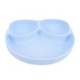 thumbnail image 1 of Assiette pour Bébé en Silicone, Assiette Compartimentée à Succion pour Enfants, Tout-Petits, Garçons, Filles, 1 of 8