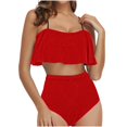 thumbnail image 1 of KIHOUT Tankinis pour Femmes 2024 Ensemble de Maillot de Bain Bikini à Volants pour Dames, 1 of 6