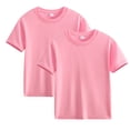 thumbnail image 2 of Plebaso Lot de 2 T-Shirts pour Enfants en Coton à Manches Courtes T-Shirts Basiques Décontractés à Col Rond T-Shirts Unis pour Garçons Filles, 2 of 6