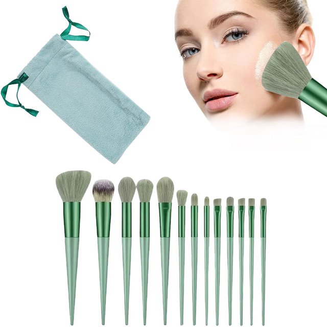 Jinsinto Professional Makeup Brushes, Cosmetic Brush Set, Soft Synthetic Bristles, 13PCS Makeup Brush Set