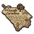 thumbnail image 2 of USA South Carolina State Map Wooden Magnet Souvenir Fridge Magnet Gift, 2 of 5