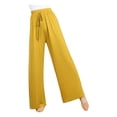 thumbnail image 1 of Dealovy Yoga Pants for Women Casual Loose Comfy Solid Color Full Length High Waisted Drawstring Lounge Pants, 1 of 6