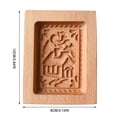 thumbnail image 3 of Oleegame 2PC Cookie Mold Cookie Molds Provences Rose Cookie Stamp Embossing Molds Craft Decorating Baking Tool, 3 of 3