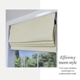 thumbnail image 2 of Versailles - Cordless Roman Shade, Octavia Collection, Darkening Fabric, 34" x 63", Ivory, 2 of 9