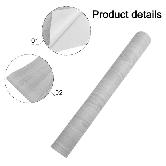10M Wood Grain PVC Vinyl Floor Sticker Kitchen Bedroom Home Office Decoration