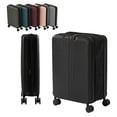 thumbnail image 1 of Halicool Expandable Carry on Luggage with Wheels, Hard Shell ABS Suitcase with Spinner Wheels, Lightweight Expandable Rolling Suit Case with TSA Lock, 20 Inch Black, 1 of 9