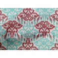 thumbnail image 4 of oneOone Tissu Popeline de Coton Imprimé Ikat Tourbillon & Paisley BTY 56 Pouces de Large, 4 of 4