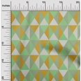 thumbnail image 2 of oneOone Cotton Poplin Light Green Fabric Geometric Sewing Craft Projects Fabric Prints By Yard 42 Inch Wide, 2 of 4